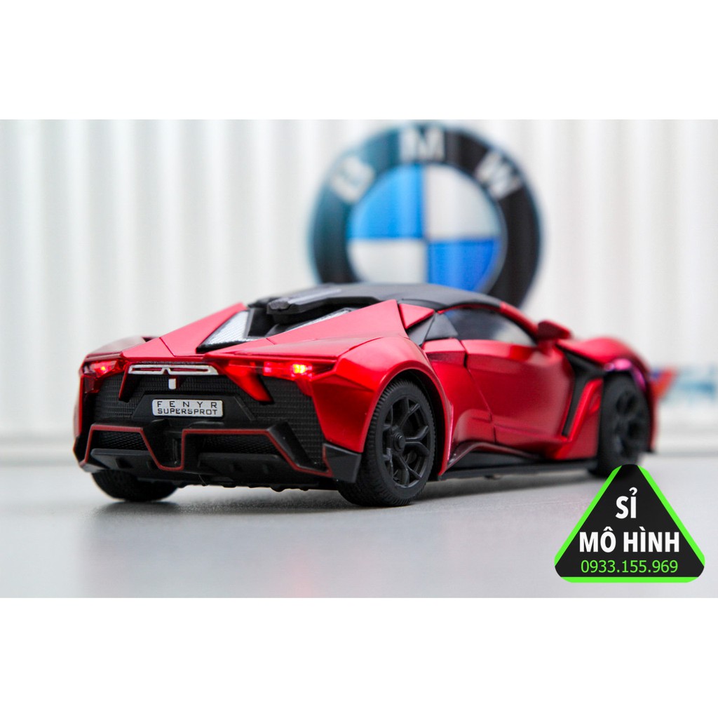 [ Sỉ Mô Hình ] Xe mô hình Fenyr SuperSport 1:32 Đỏ mờ