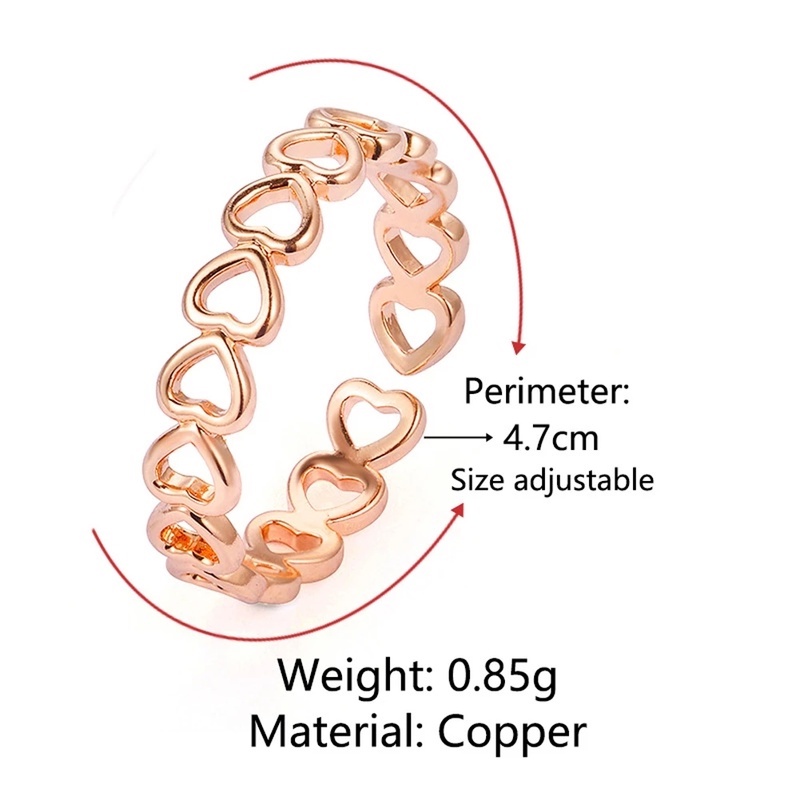 Nhẫn Dạng Mở Hình Trái Tim Sáng Tạo Thời Trang Cho Nữ