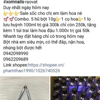 Combo 5 hũ bột và lưu huỳnh
