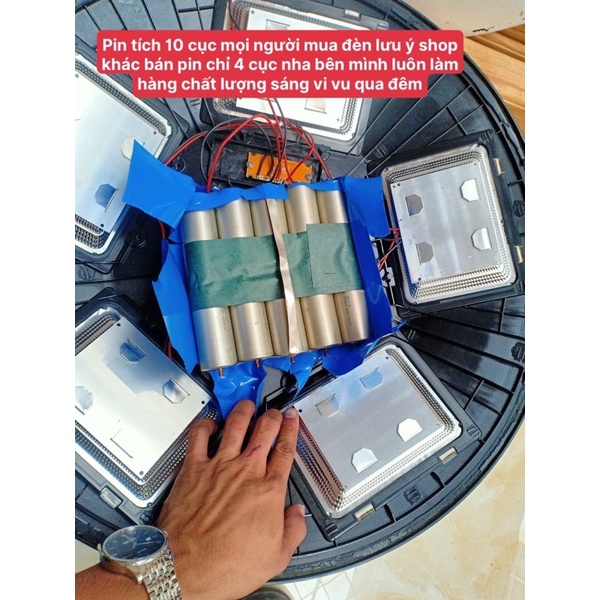 Đèn năng lượng mặt trời sân vườn UFO 1000 Watt sáng như mặt trời chuyên đèn sân vườn công viên