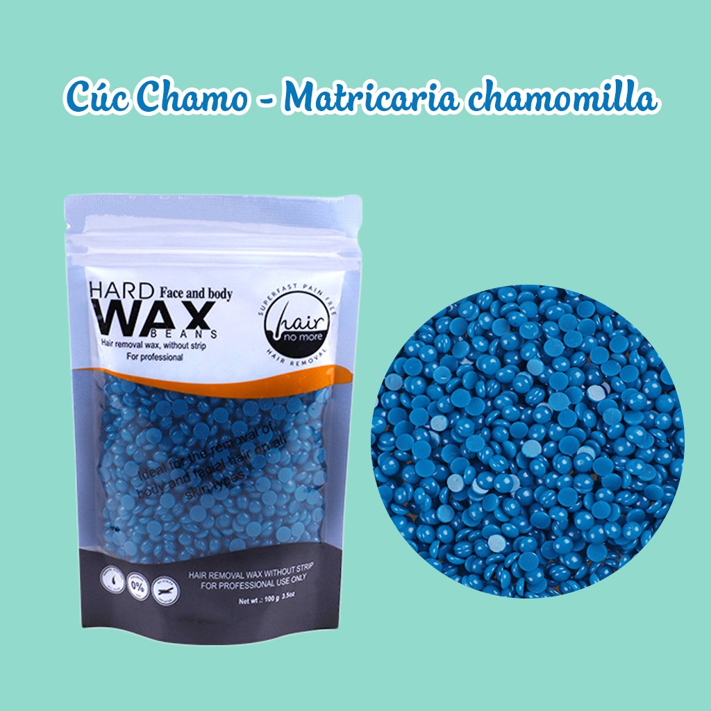 Sáp wax lông hard wax bean Cúc Oải hương Chocolate 12 màu túi 100g