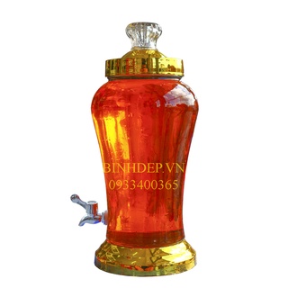 Bình ngâm rượu thủy tinh 3 lít có vòi