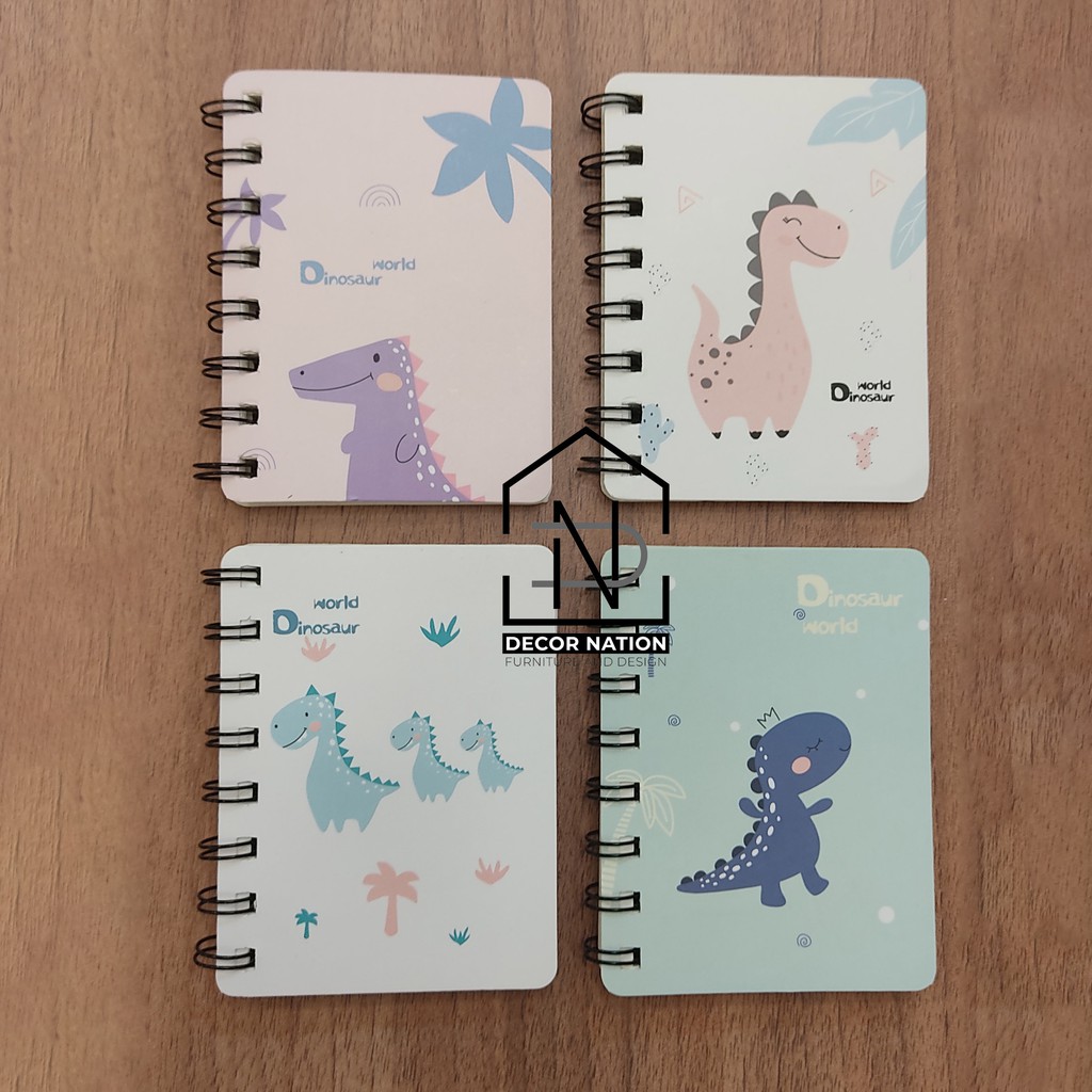 𝐇𝐎𝐓 𝐃𝐄𝐀𝐋 Sổ Tay Mini A7 kích thước 10.5x8cm 80 Trang Có Dòng Kẻ Ngang Chống Lóa - Hình Khủng Long Cute