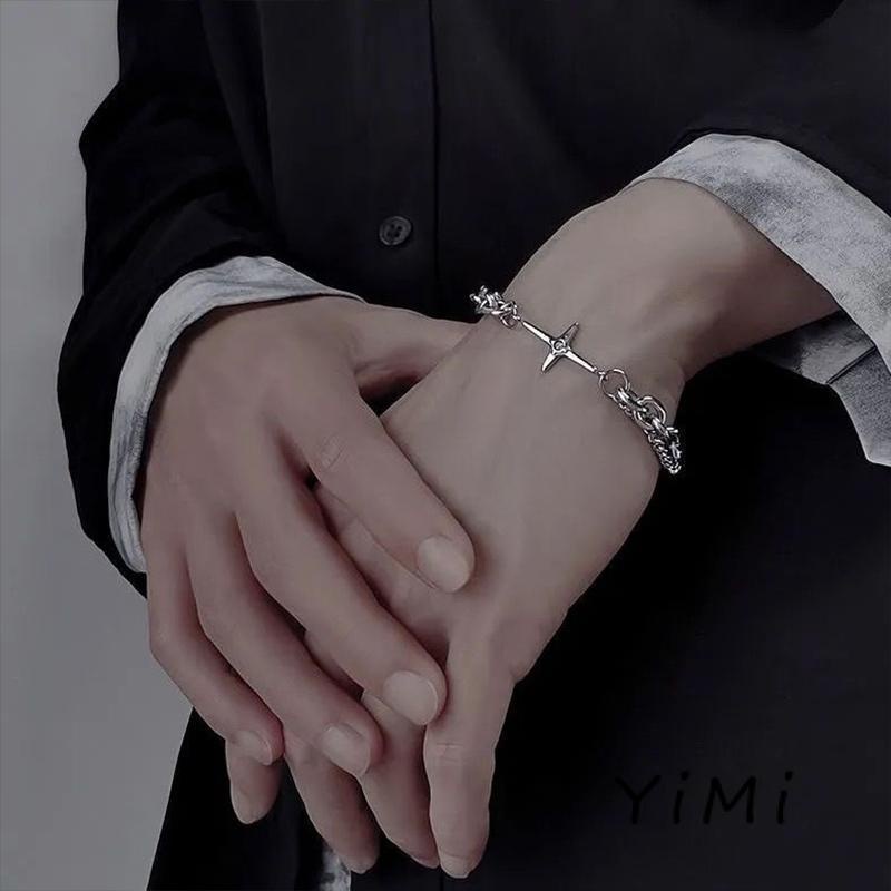 Vòng đeo tay nam nữ Madeline T21 kiểu dáng hip hop phong cách Hàn Quốc