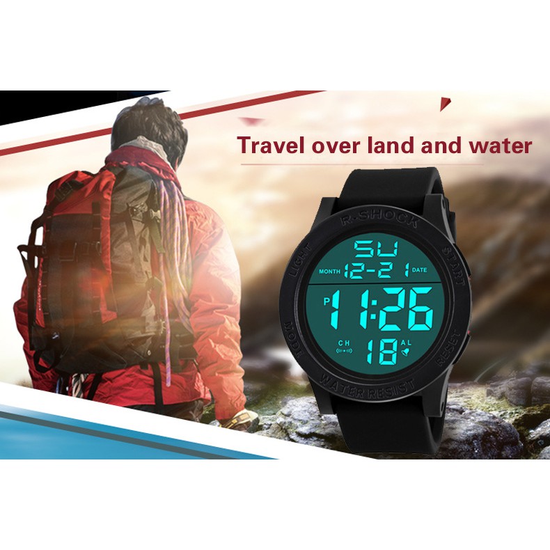 ĐỒNG HỒ NAM NỮ THỂ THAO R-SHOCK 288 ĐIỆN TỬ DÂY CAO SU CỰC HOT | BigBuy360 - bigbuy360.vn