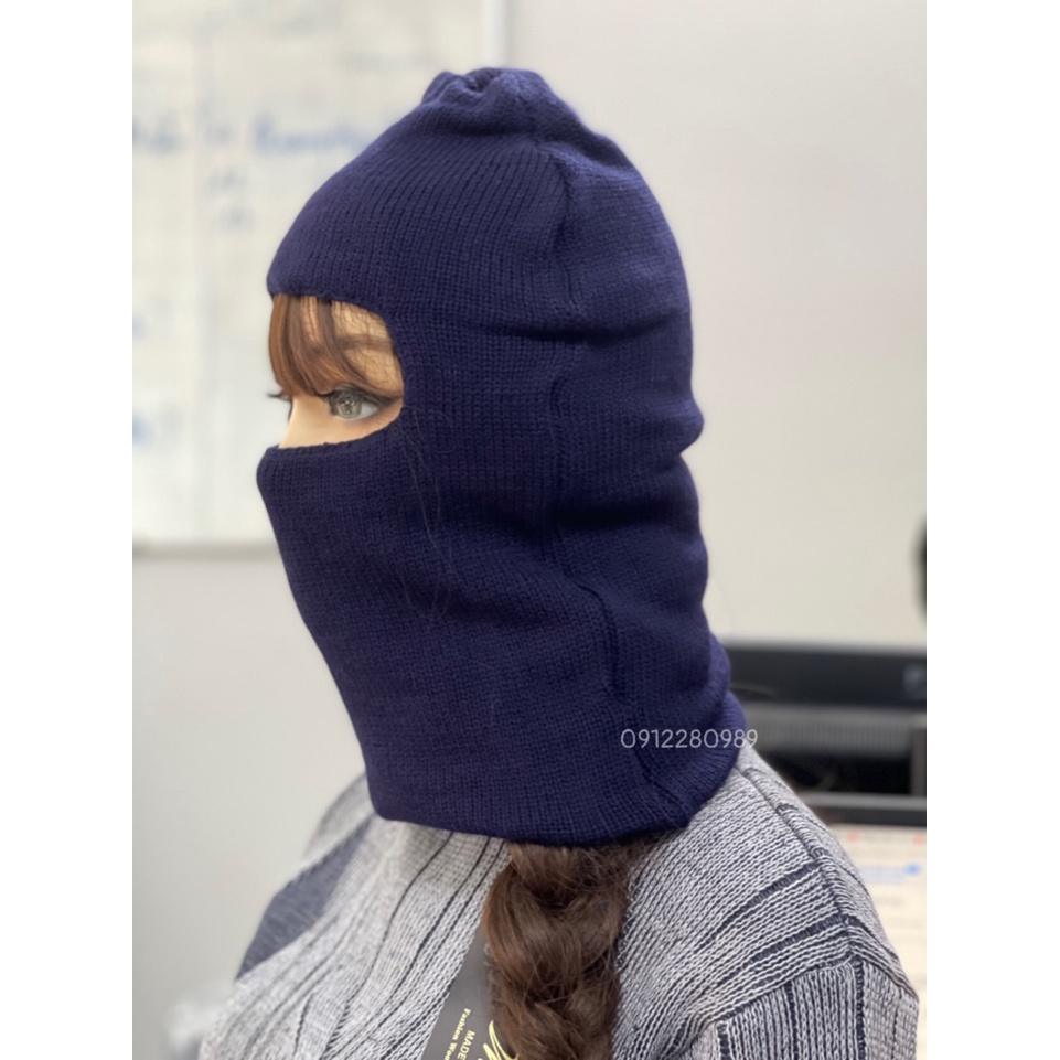 Nón len trùm đầu chuyên dùng bảo hộ trong kho đông lạnh _ Hình chụp thật