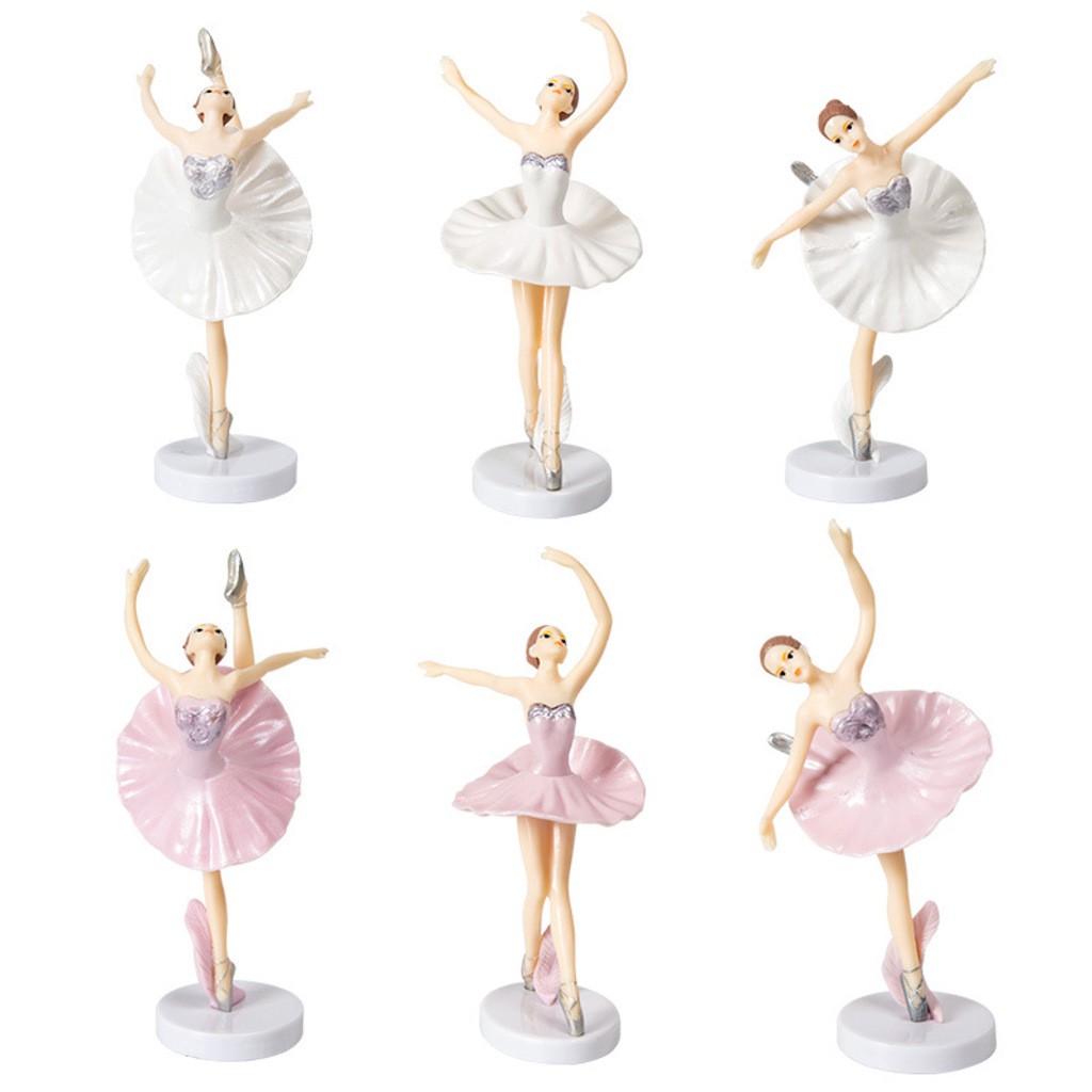 set 3 cô gái múa bale,đồ chơi cho bé gái,phụ kiện bánh kem[❤️Đơn 50K freeship + tặng kèm 1 món quà❤️]