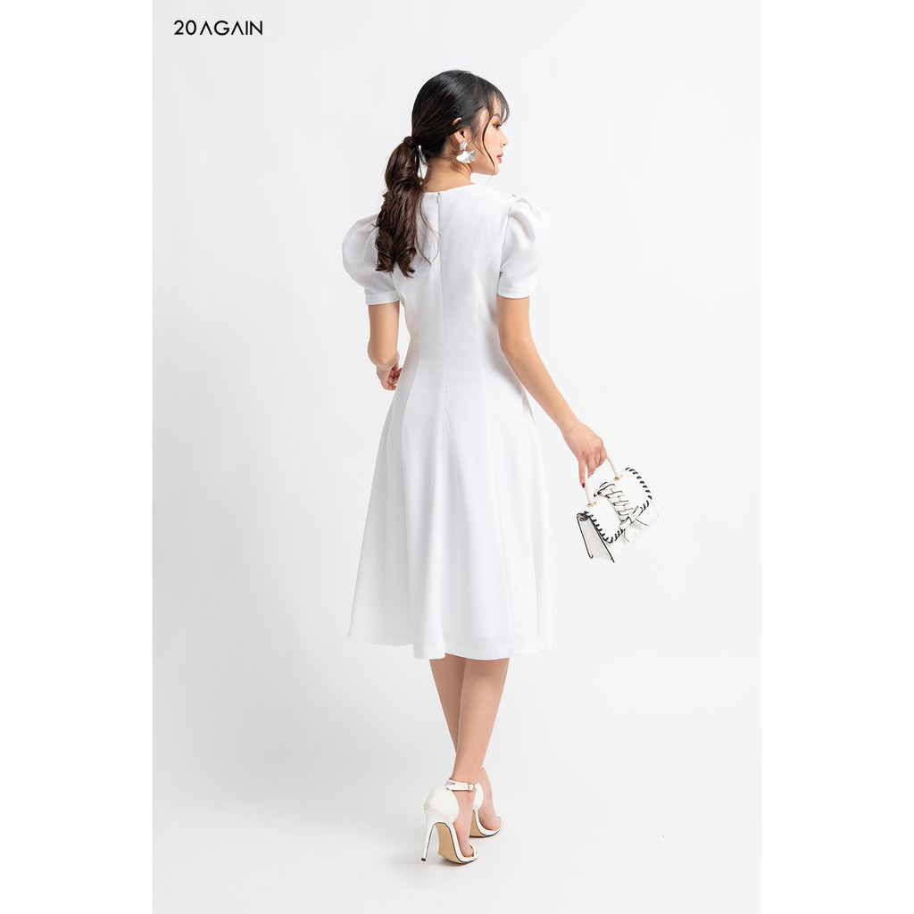 Đầm vải ngắn tay tay bồng phối ngực - 20 AGAIN - DEA0842 | BigBuy360 - bigbuy360.vn