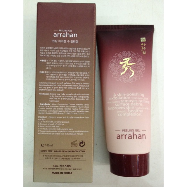 Tẩy da chết Arrahan Hàn Quốc