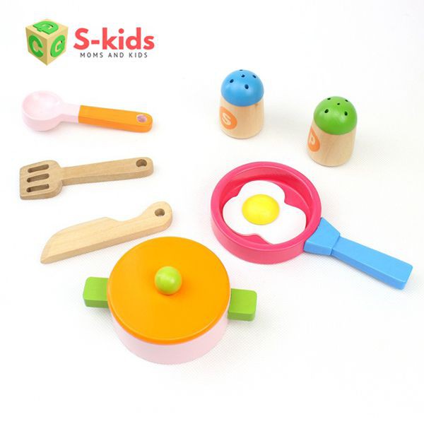 Đồ Chơi Gỗ S-Kids, Bộ Mô Phỏng Bếp Gỗ