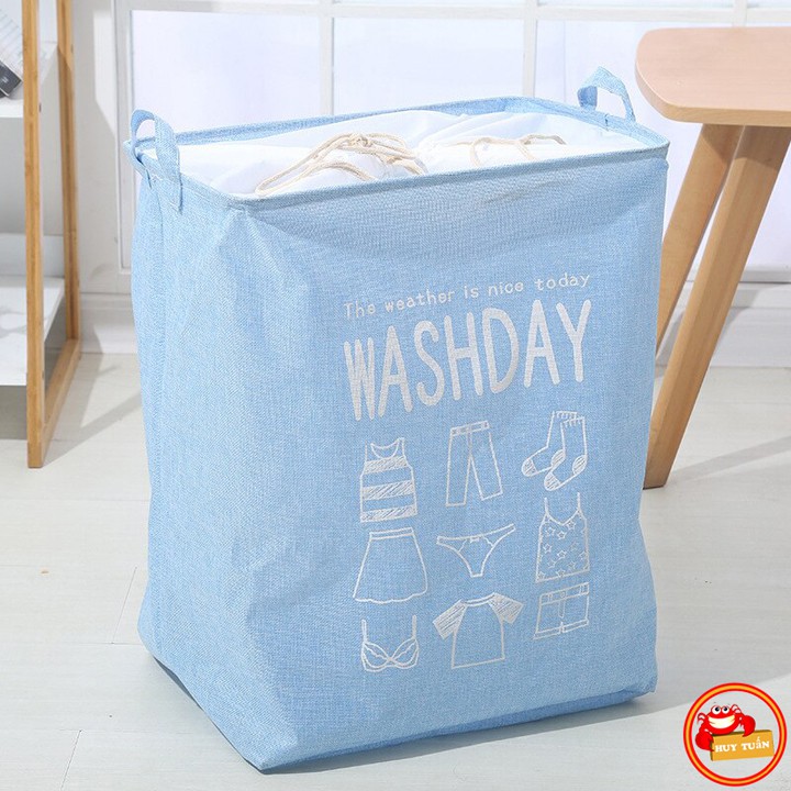 Hộp vải đựng chăn màn quần áo gấp gọn WASHDAY 75L (WD75)