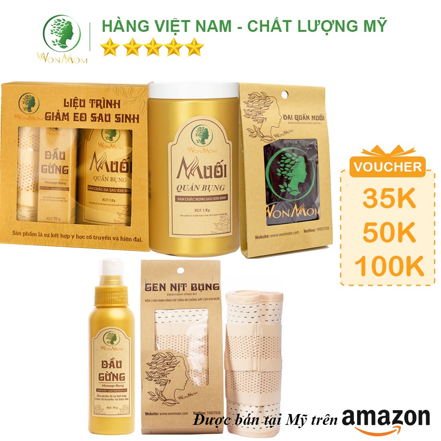 [ Giảm 50K - Đơn 479K ] Liệu Trình Thảo Dược Giảm Mỡ Bụng, Săn Chắc Eo Sau Sinh Wonmom