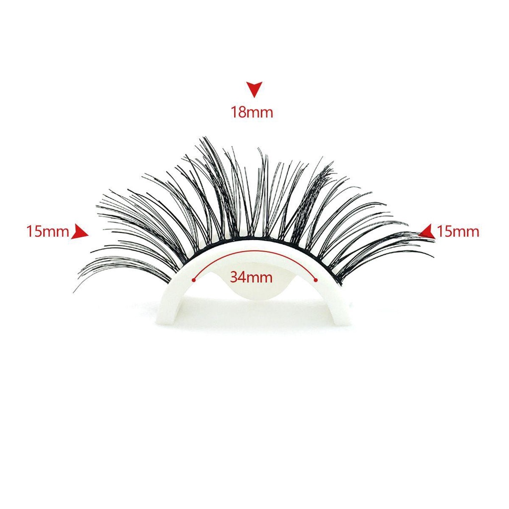 Set 5 Cặp Lông Mi Giả 3D Bằng Lông Chồn Nhân Tạo Ngắn