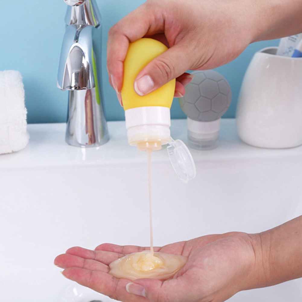 Chai Chiết Mỹ Phẩm / Dầu Gội Du Lịch Bằng Silicon Mềm 5 Màu Tùy Chọn
