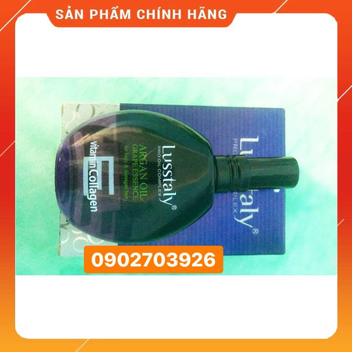 [CHÍNH HÃNG] Tinh dầu dưỡng tóc lustalyArgan Oil Grape Essence dưỡng bóng suôn mượt tóc 50ml  không gây bết dính  giữ ne