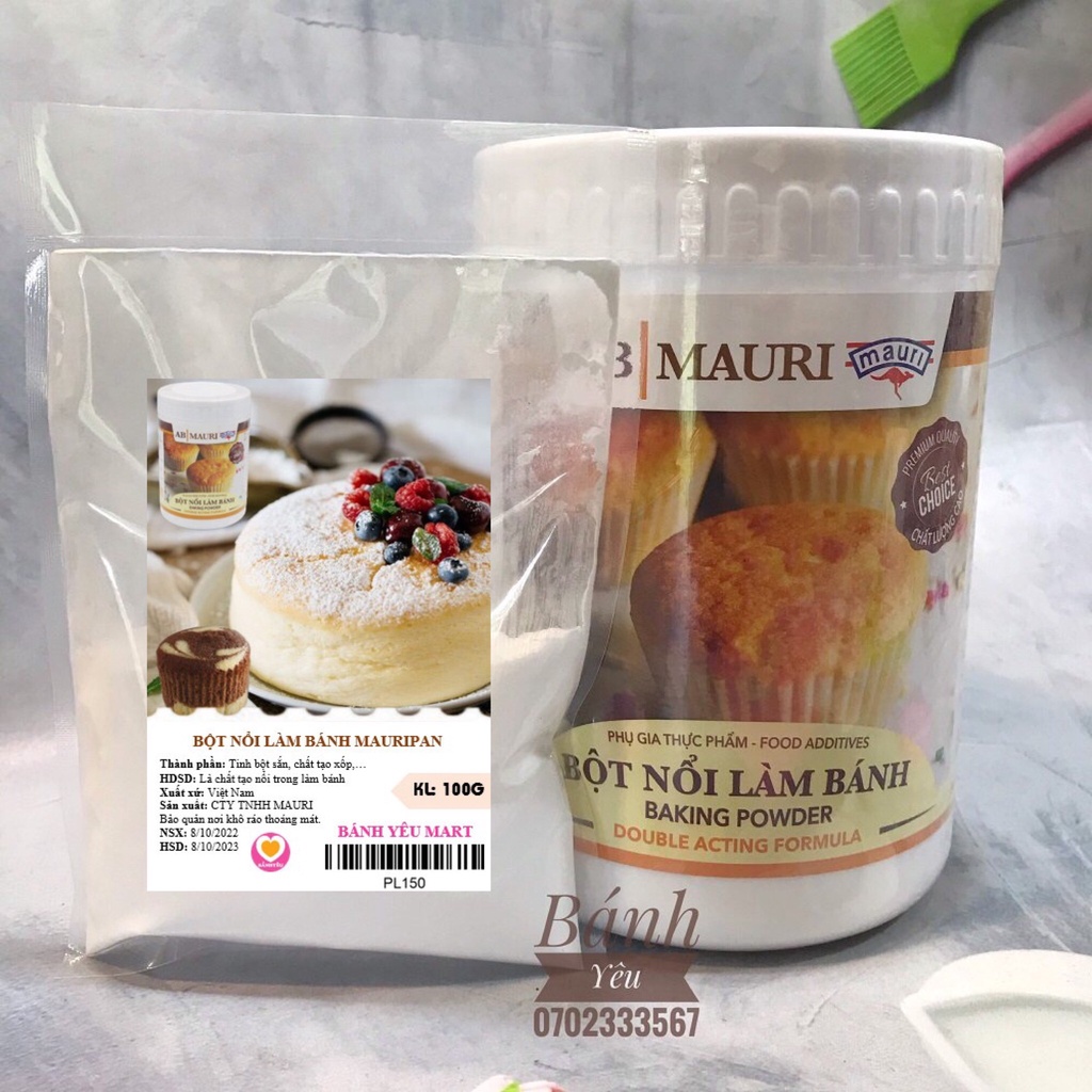 Bột Nổi Làm Bánh Mauri Chia-100g - PL150