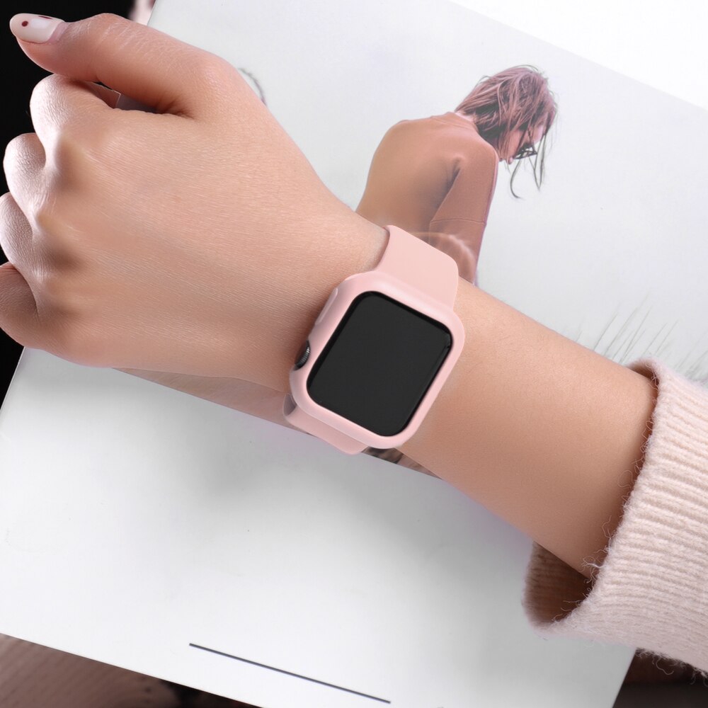 Ốp Bảo Vệ Mặt Đồng Hồ Thông Minh Apple Watch 5 Silicone