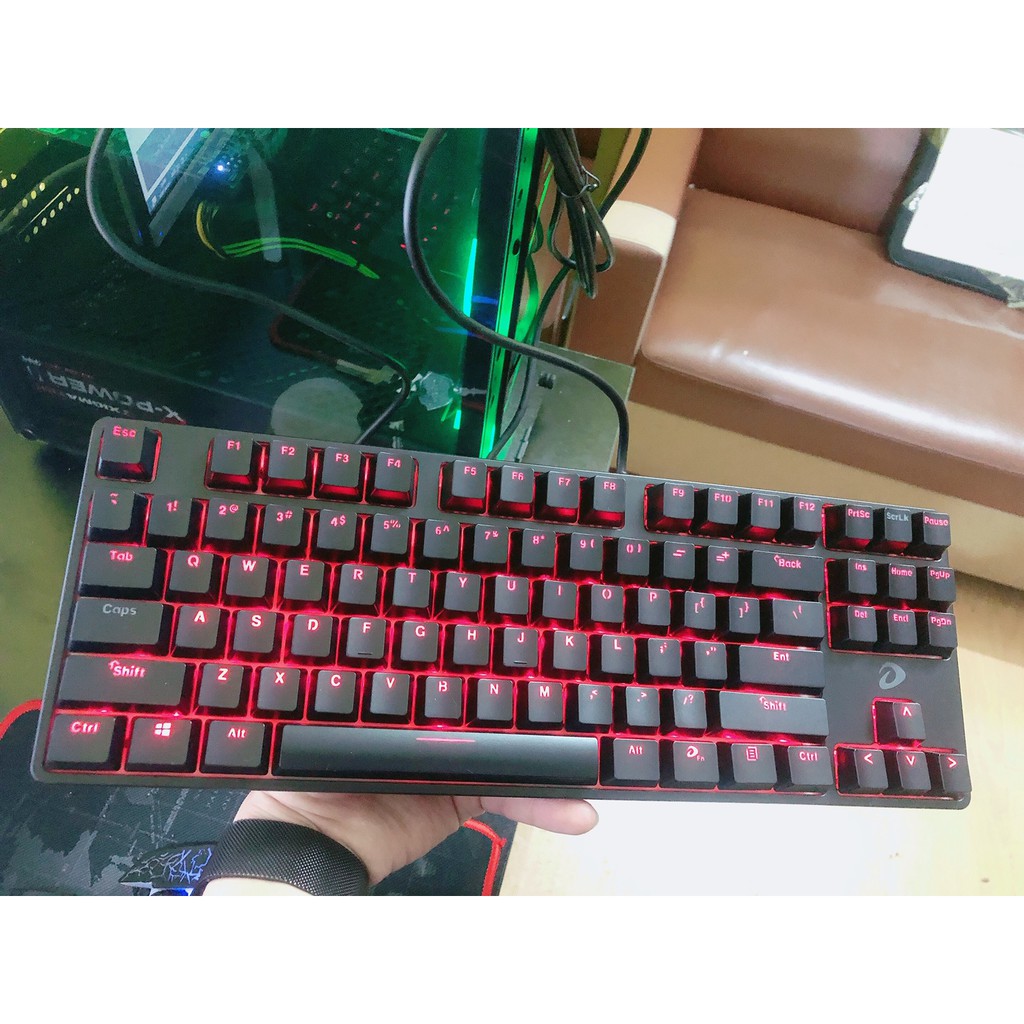 Bàn phím cơ DareU EK87 Black Blue switch