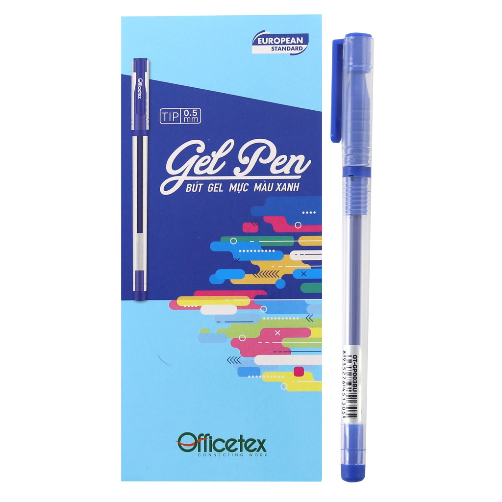 Bút Gel Officetex OT-GP003BU 0.5mm ( hộp 12 cái)