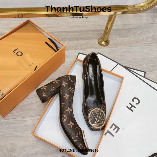 Giày Cao Gót Nữ Eo Vì Gót Trụ Tang Tròn Hàng Cao Cấp Hot 2022