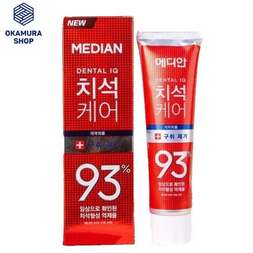 (Date 2024) Kem đánh răng 120g Median 93% Hàn Quốc