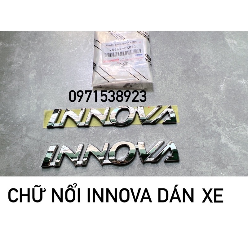 LOGO CHỮ TOYOTA INNOVA G XỊN CHÍNH HÃNG VÀ GIÁ RẺ