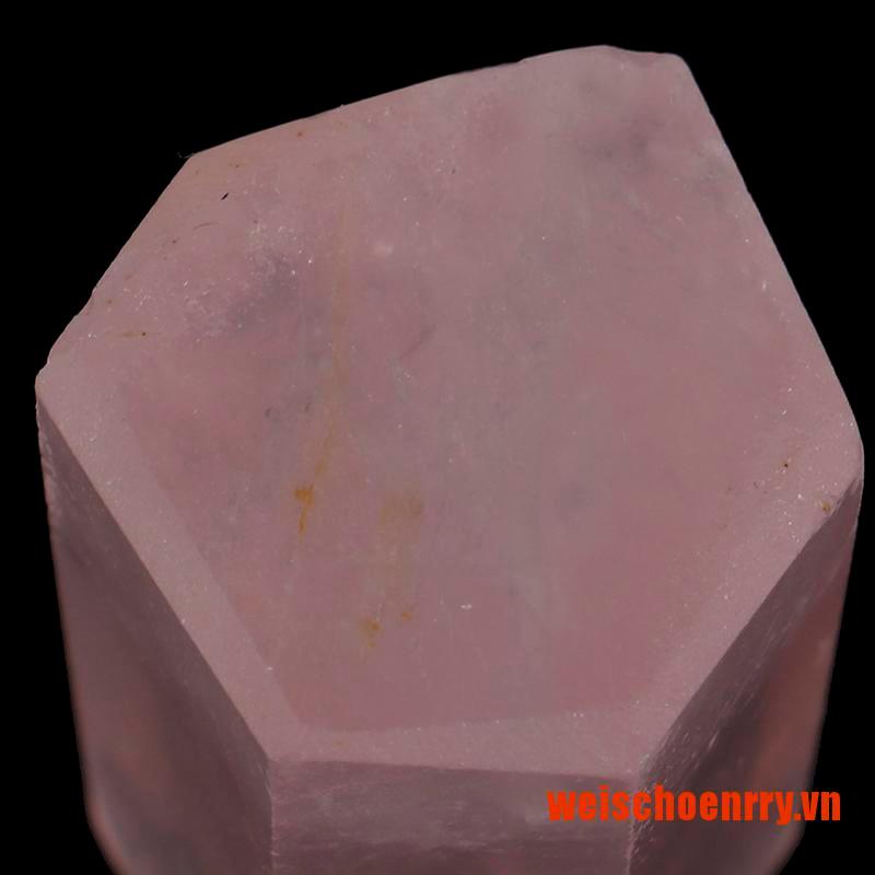 Hoenrry Natural Rock Rose Quartz Crystal Point Healing Stone Pure Color Obelisk Wan