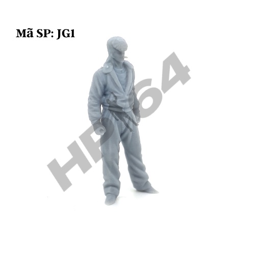 Mô hình nhân vật thô chưa sơn tỉ lệ 1/64 Japan Gangs