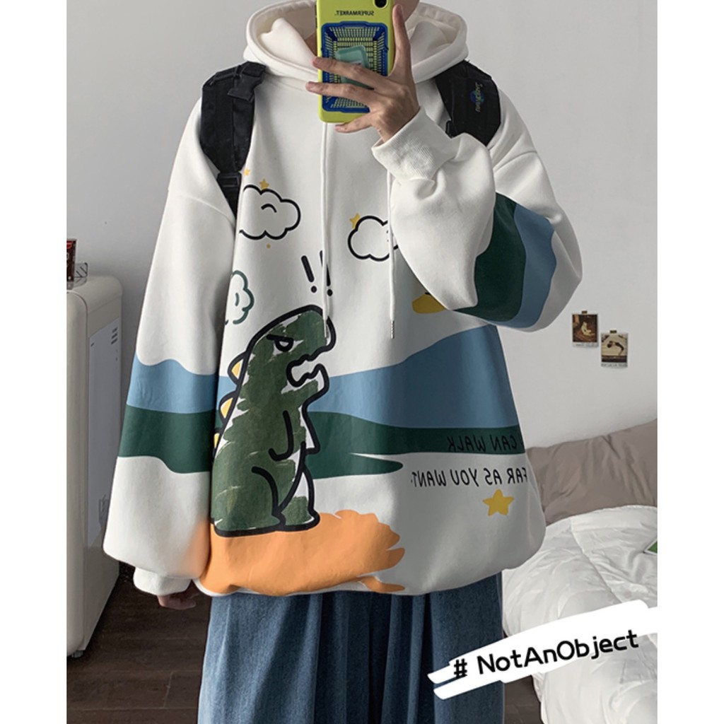Áo Hoodie TIE DYE khủng long thời trang đường phố trung quốc - HD66 | BigBuy360 - bigbuy360.vn