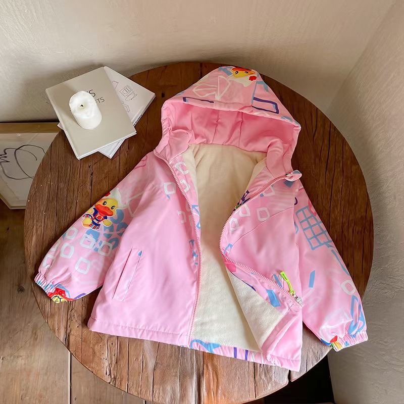 Áo khoác trẻ em áo khoác  lót nỉ dày cho bé hàng Quảng Châu MS03