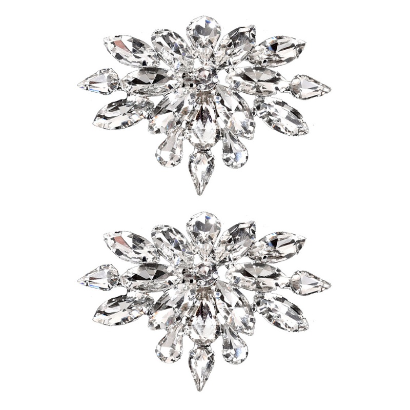 Sa 1 Cặp Kẹp Giày Đính Đá Lấp Lánh Cho Cô Dâu