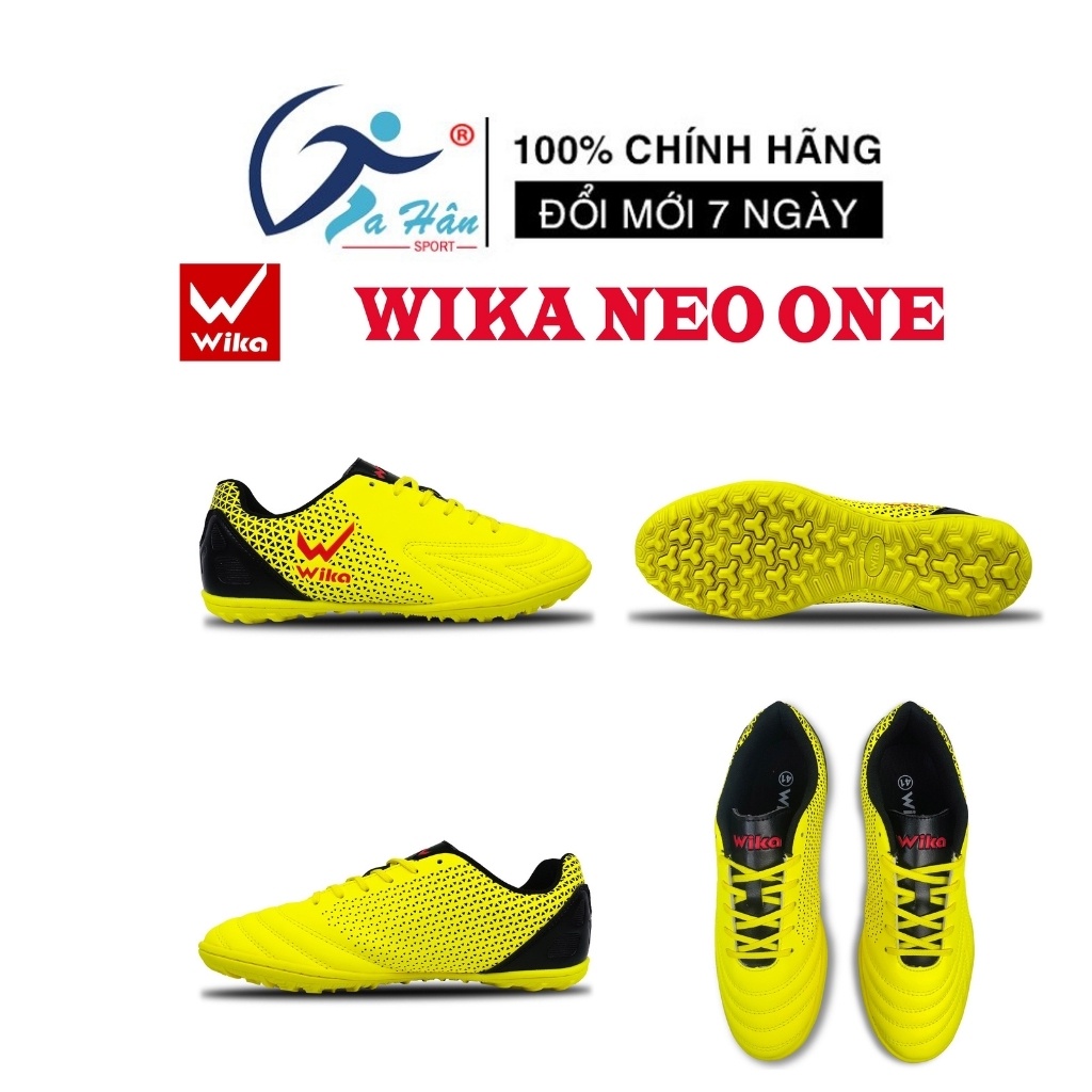 [Xả Kho] Giày Đá Bóng, Giày Đá Banh Wika Neo One Chính Hãng Wika,  Khâu Full Đế + Tặng Kèm Tất Đá Bó