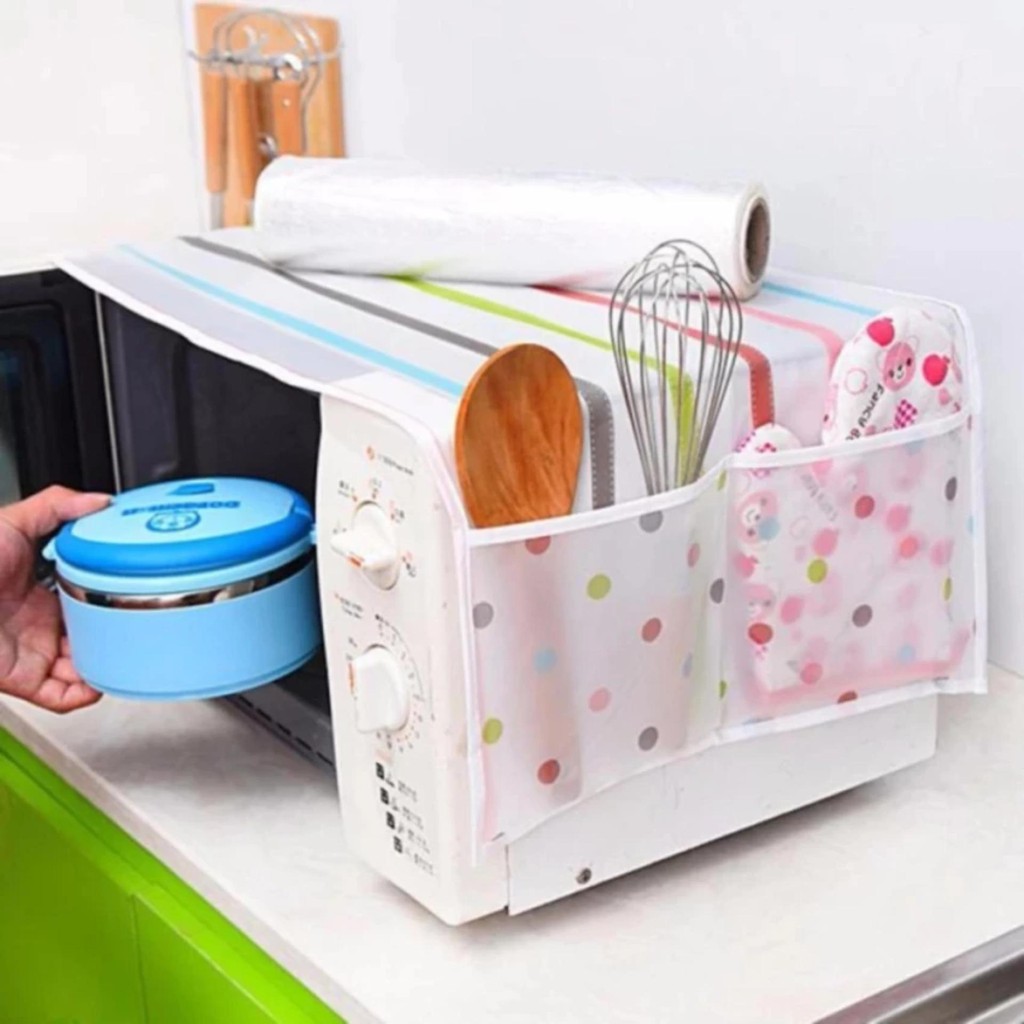 Trùm lò vi sóng có khay đựng đồ, chống thấm