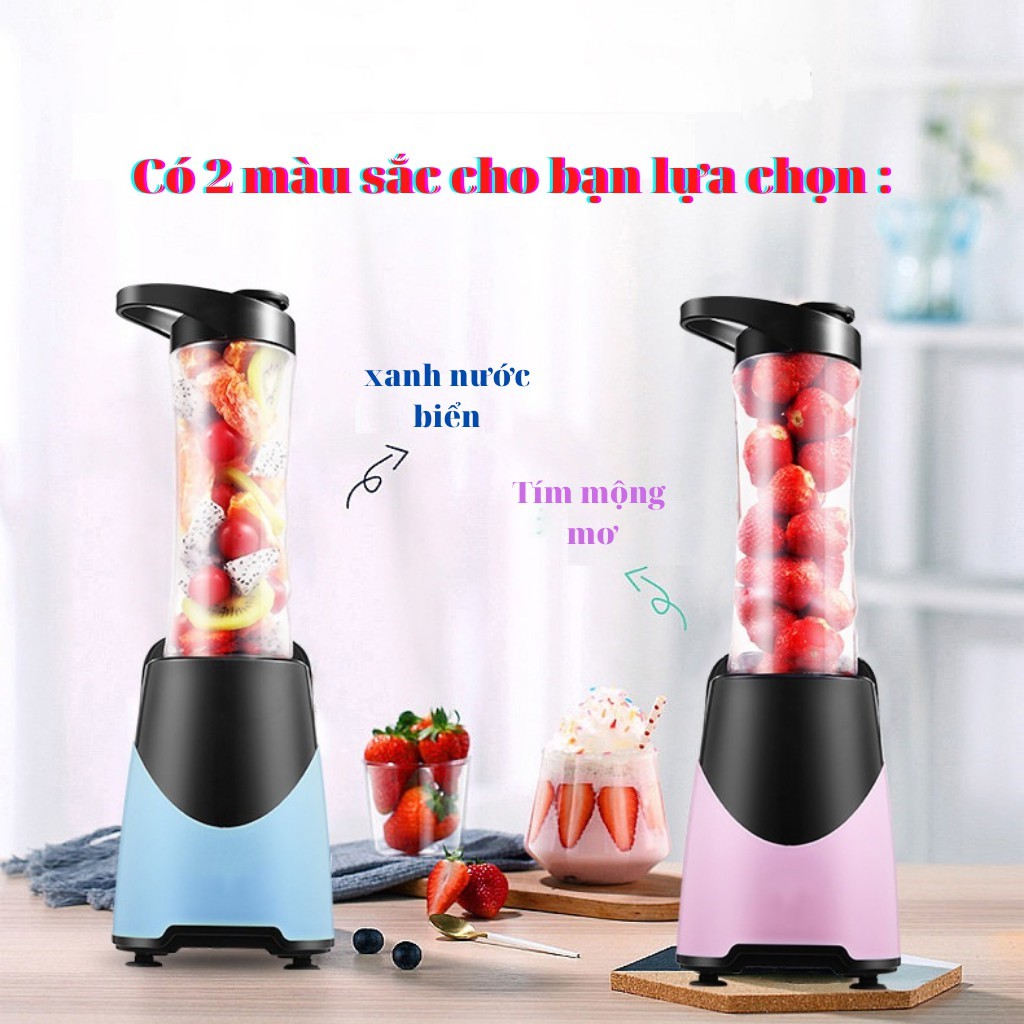 Máy xay sinh tố, máy xay cầm tay mini đa năng YZGZ01 300W dung tích 600ml bảo hành 1 đổi 1 trong 45 ngày