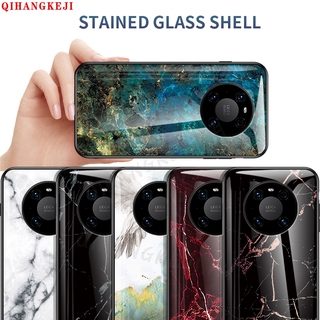 Ốp điện thoại mặt kính cường lực vân đá hoa cương cho Huawei Mate 20 30 Pro Honor Play 8X
