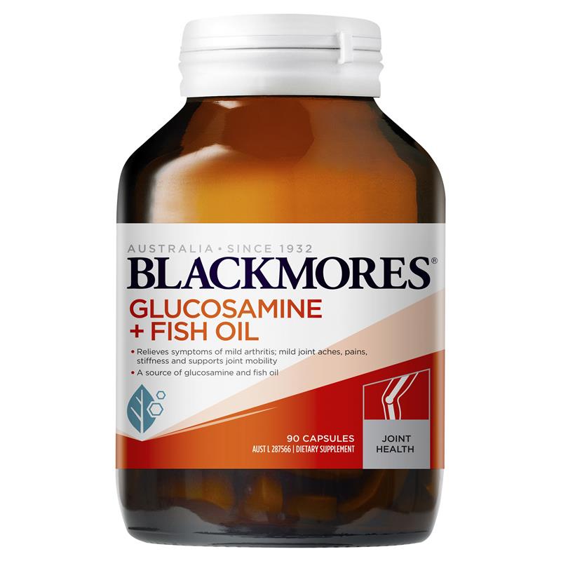 [Hàng chuẩn Úc] Viên uống bổ xương khớp kết hợp dầu cá Blackmores glucosamine + fish oil 90 viên của Úc