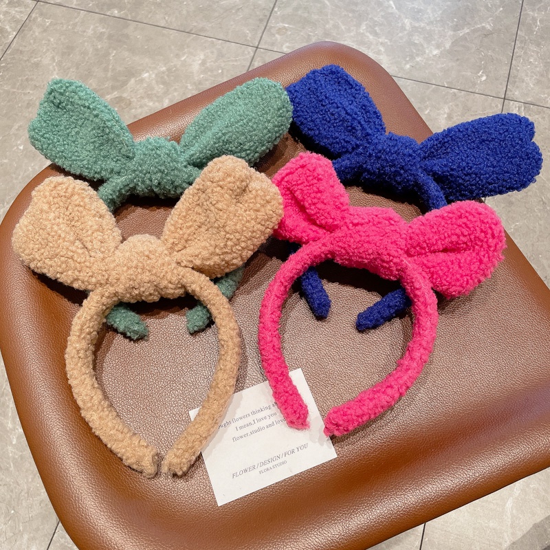 Băng Đô Cài Tóc Đính Nơ Dễ Thương Phong Cách Hàn Quốc