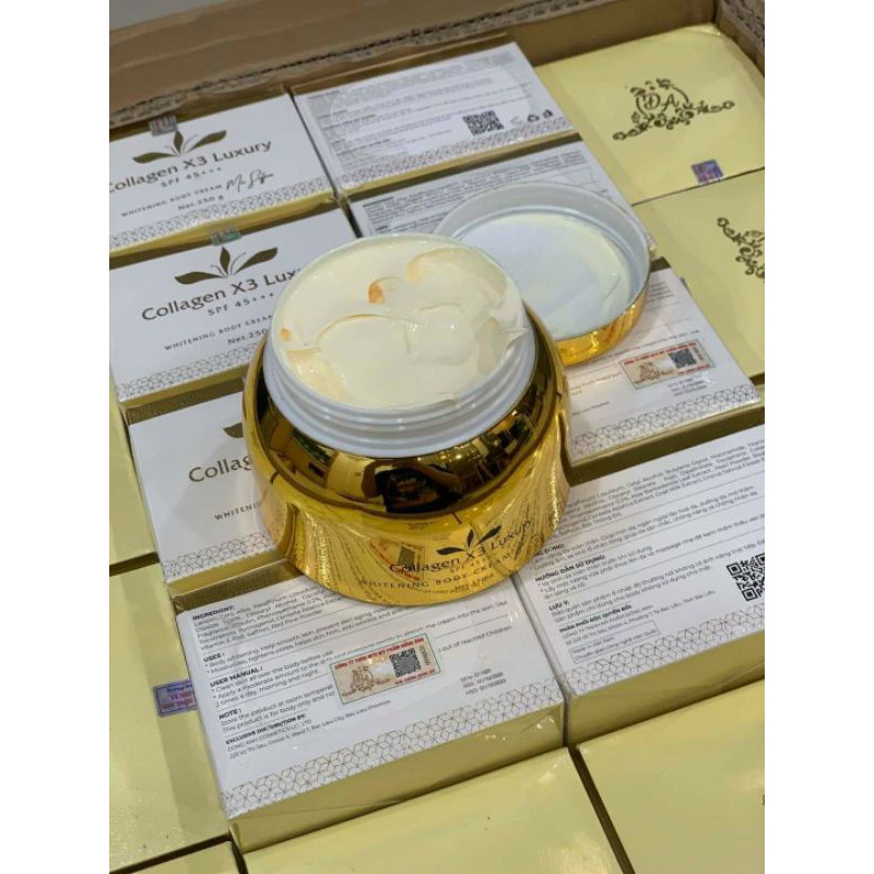 kem body Collagen X3 Luxury công ty mỹ phẩm Đông Anh - x3 luxury vàng