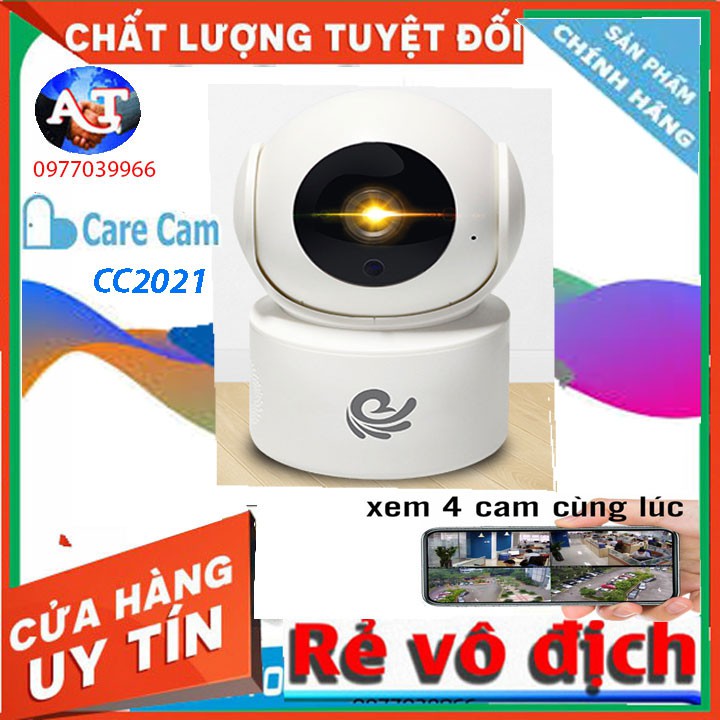 [CARECAM] có cổng mạng lan Camera wifi Carecam CC2021 2.0MPx CARE CAM Full HD 1080p mới 2021 bảo hành 12 tháng, CC2021