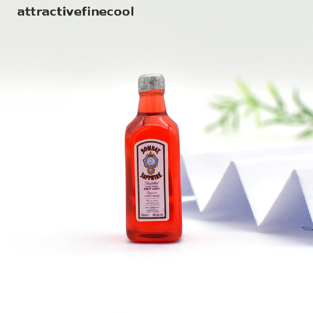 Set 5 Chai Rượu Mini Tỉ Lệ 1 / 12 Xinh Xắn Dùng Để Trang Trí Nhà Búp Bê