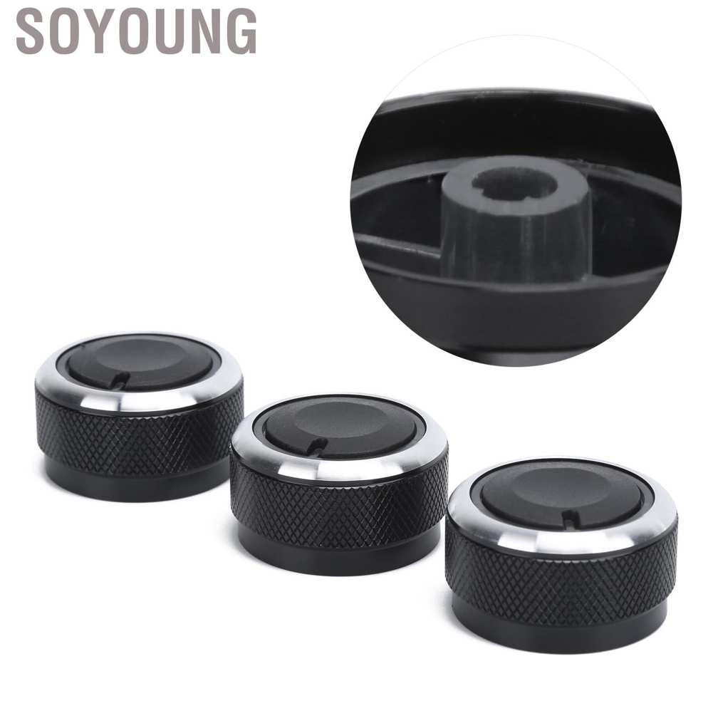 Set 3 núm vặn điều hòa xe hơi thay thế cho Vios 2002‐2014