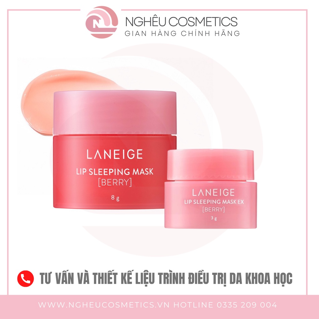 Mặt Nạ Ngủ Môi Dưỡng Ẩm Làm Hồng Môi Laneige