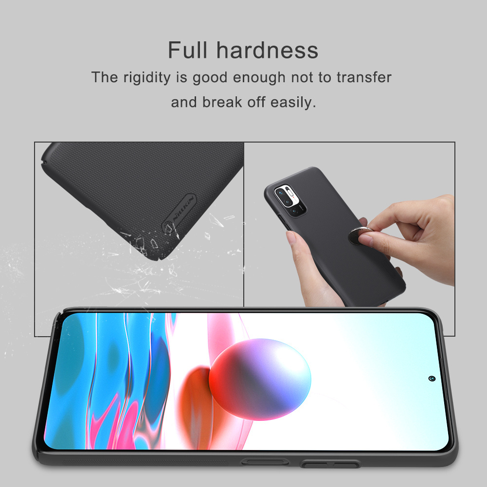 Ốp điện thoại Nillkin Super Frosted Shield cho Xiaomi Poco M3 Pro 5G / Redmi Note 10 5G nhựa pc cứng chống sống