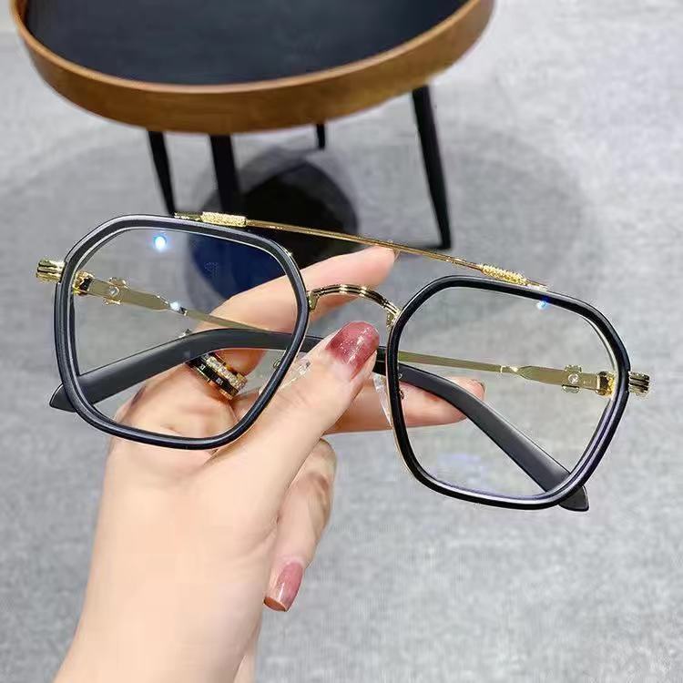 mắt kính cận 50°-600° Mắt kính cận gọng đẹp phong cách cổ điển 50-600 cá tính hợp thời trang cho cả nam và nữ kính cận/kính cận có độ -0.5~6.0/kính thời trang nam/kính gọng vuông
