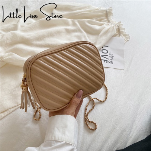 Túi xách nữ, túi đeo chéo, kiểu dáng vuông nhỏ đơn giản giá rẻ Little_Lisa_Store 016