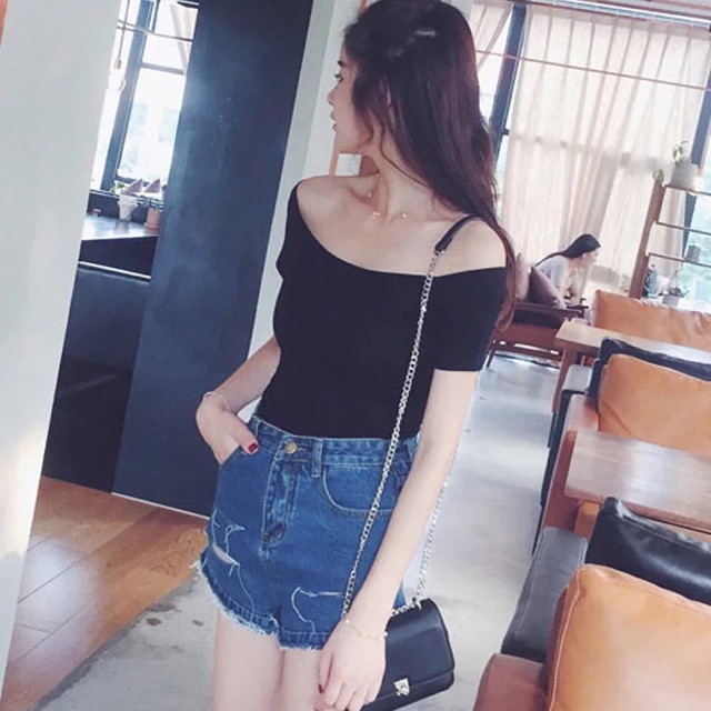 Áo Thun Body Trễ Vai Tay Ngắn - AN06
