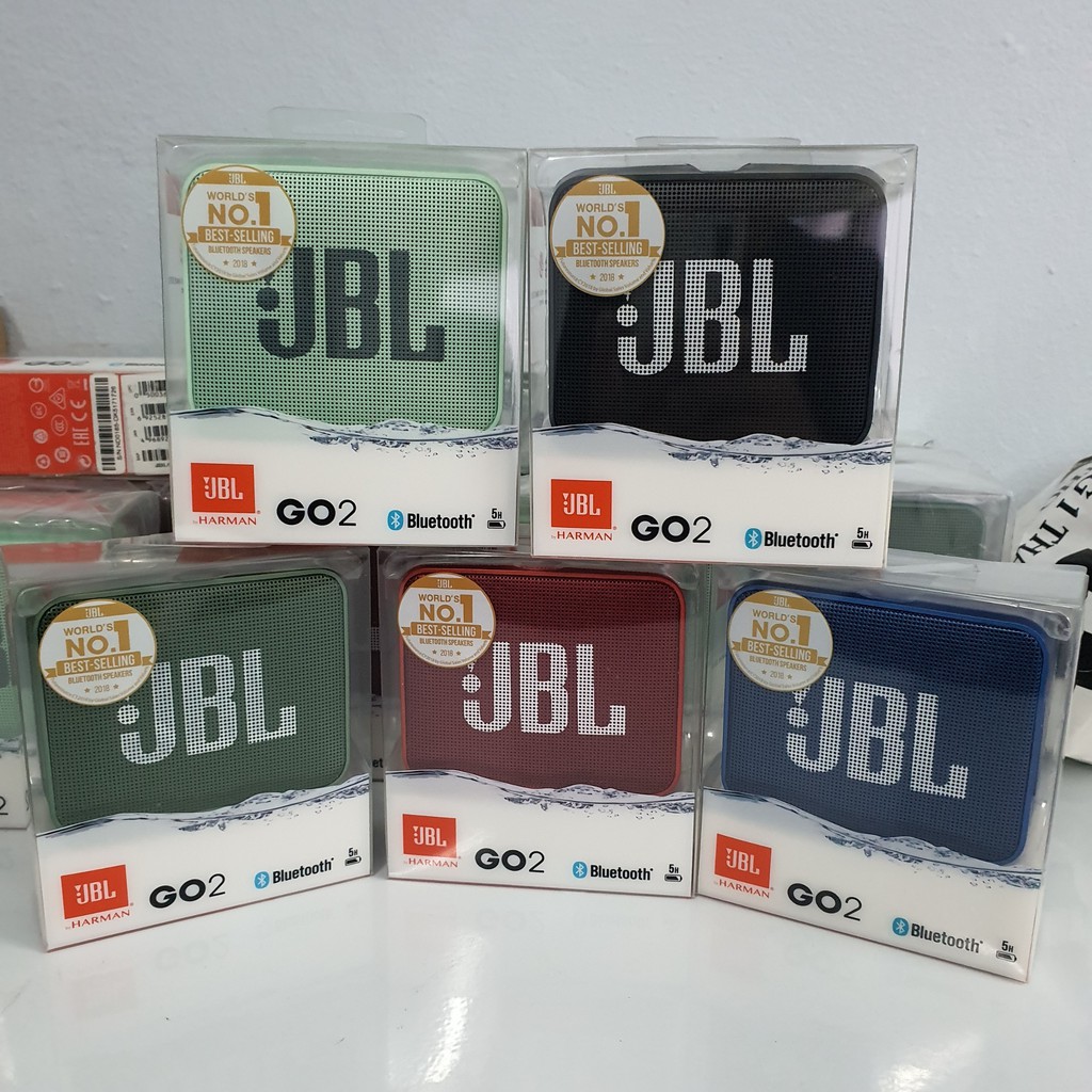 Loa Bluetooth JBL GO 2 Chính Hãng, Âm Bass Cực Đỉnh, Chống Nước, Dung Lượng Pin Lâu, Đủ Màu Sắc