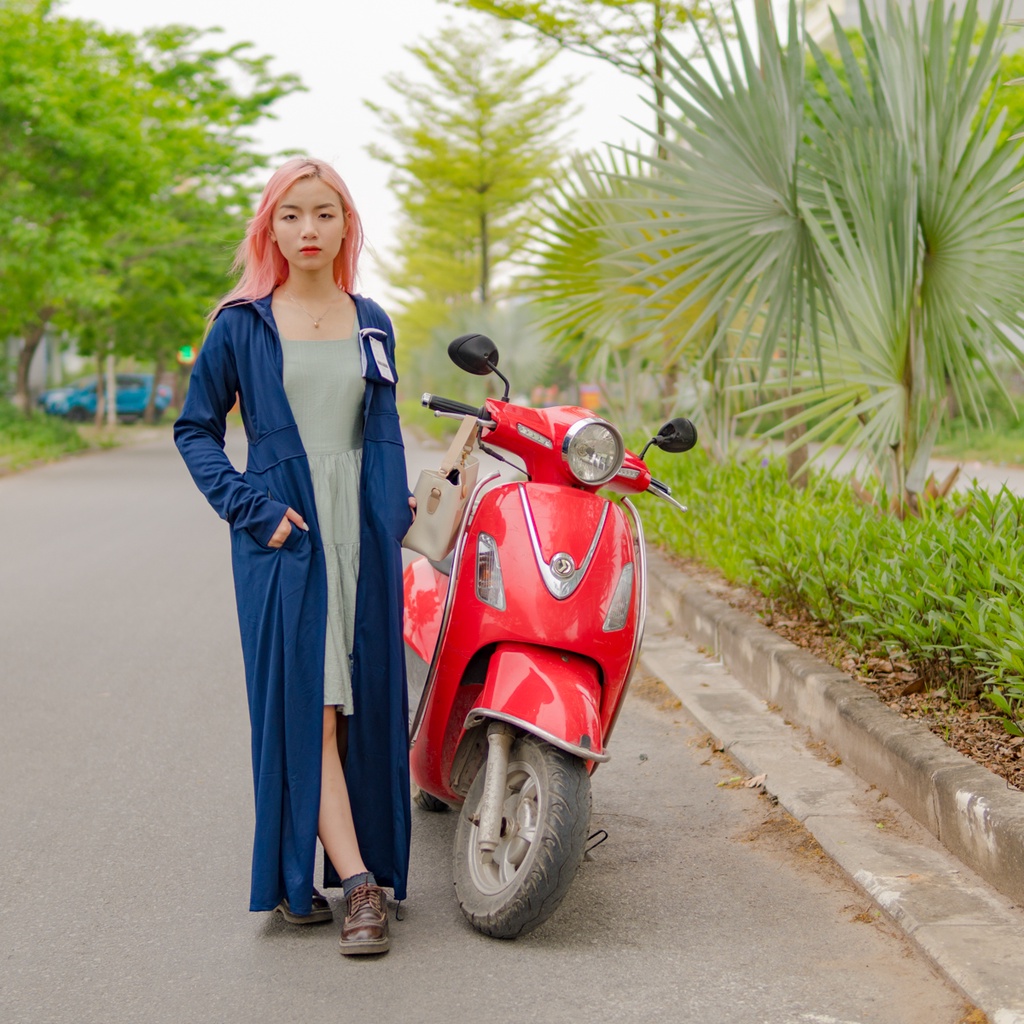 Áo chống nắng toàn thân thông hơi siêu thoáng chất vải thun kim cương co dãn 4 chiều