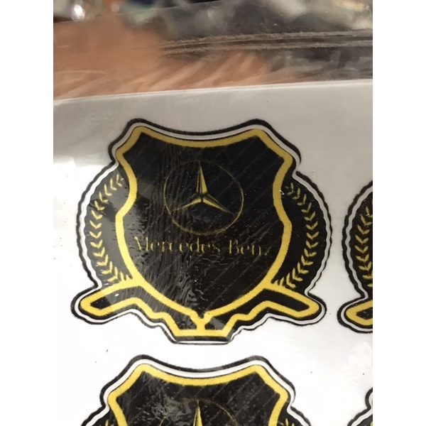 Tem sticker logo các hãng xe 3 lớp chống nước