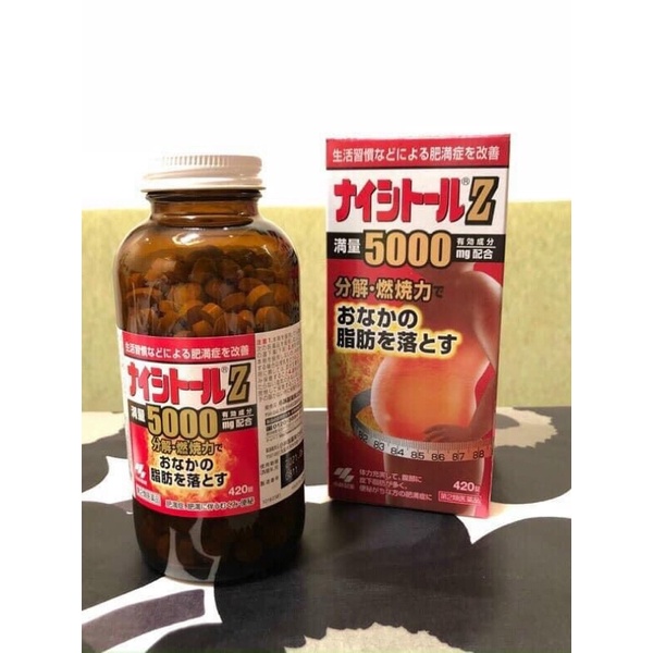Viên uống giảm cân, giảm béo mỡ bụng Kobayashi Naishituro Z5000 Nhật Bản  Nhật Bản